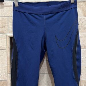 Nike Pro  Hypercool Women’s Dark Blue and Black Capri Leggings